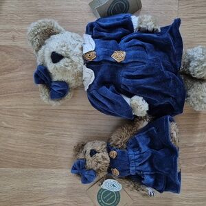 Boyds Bears Blue and Brown Teddy Bear Duo